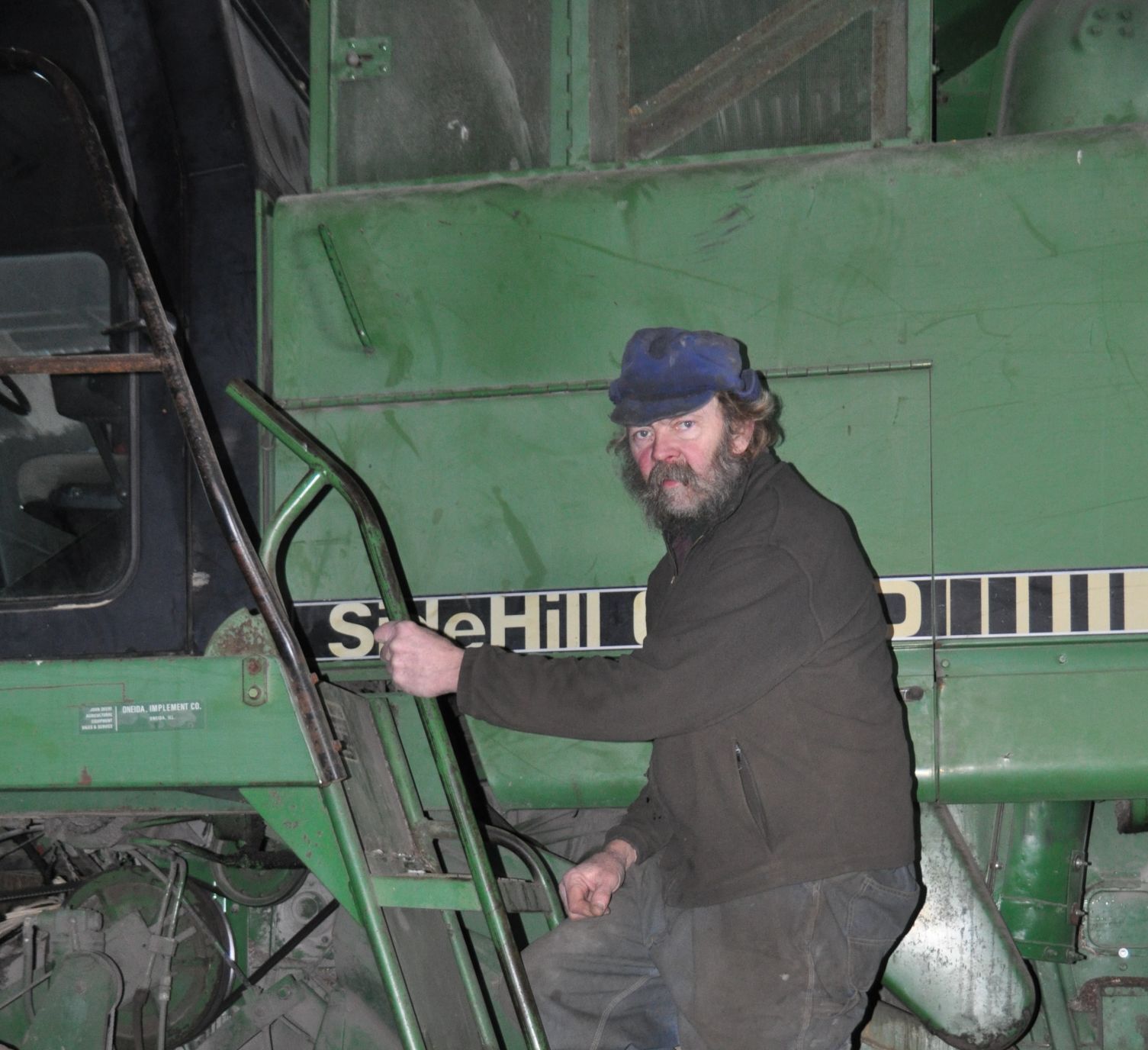 Wade Bulman on farm
